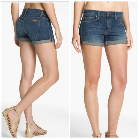 denim shorts rolled hem